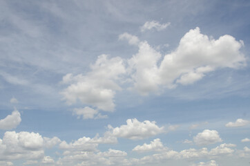 Fototapeta premium blue sky with white clouds