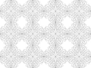Seamless pattern design with floral background elements, beautiful ornaments