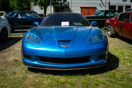 BERLIN - MAY 05, 2018: Sports car Chevrolet Corvette Z06 (C6), 2006.