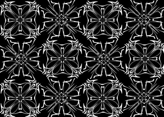 Seamless pattern design with floral background elements, beautiful ornaments