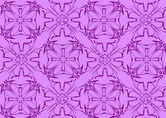 Seamless pattern design with floral background elements, beautiful ornaments