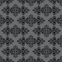 Fleur de Lis Arabic Geometrical Pattern Seamless Repeat Background