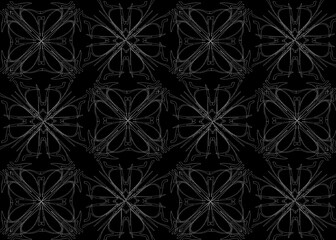 Seamless pattern design with floral background elements, beautiful ornaments