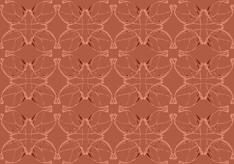 Seamless pattern design with floral background elements, beautiful ornaments