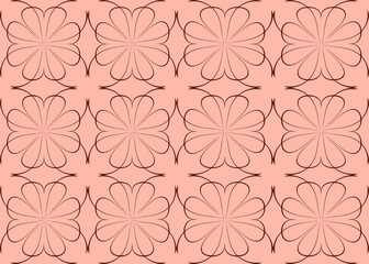 Seamless pattern design with floral background elements, beautiful ornaments