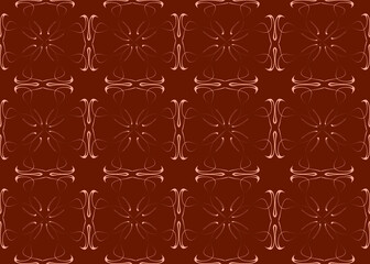 Seamless pattern design with floral background elements, beautiful ornaments