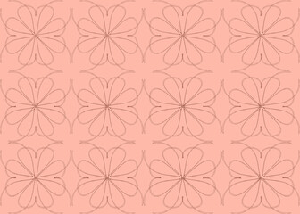 Seamless pattern design with floral background elements, beautiful ornaments