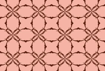 Naklejka premium Seamless pattern design with floral background elements, beautiful ornaments