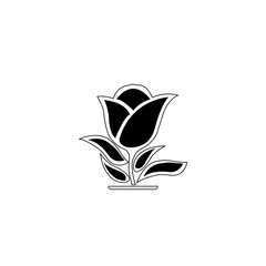 symbol, graphic, icon, summer, ecology, ornament, flat, design, beauty, vector, art, love, blossom, nature, black, abstract, leaf, flower, illustration, garden, isolated, rose, element, decorative, be