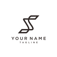 S letter logo design vector icon template. Stylish modern S Logo.