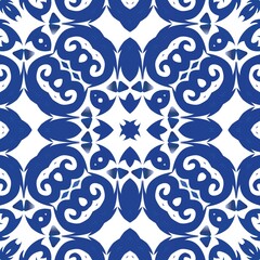 Antique azulejo tiles patchwork.