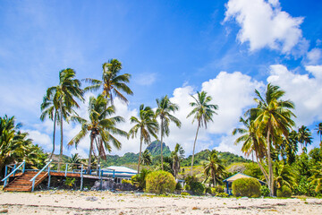 Rarotonga beautiful green tropical mountains, rainforests, scenery, landscapes, Cook islands, Pacific islands