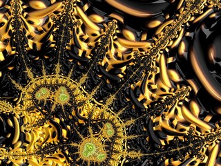 Fractal a never-ending pattern. Abstract Video Computer generated Fractal design. Fractals are infinitely complex patterns that are self-similar across different scales. Great for cell phone wall