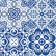 Antique portuguese azulejo ceramic.