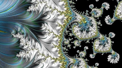 Fractal a never-ending pattern. Abstract Video Computer generated Fractal design. Fractals are infinitely complex patterns that are self-similar across different scales. Great for cell phone wall