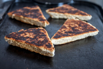 Scottish Scones on the griddle