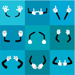 illustration vector graphic of  couple arm. perfect for your character illustration