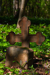 Old cemetery with crosses