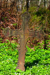 Old cemetery with crosses