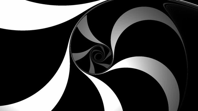Abstract CGI motion background with hypnotic expanding/collapsing spiral (full HD 1920x1080, 30 fps).