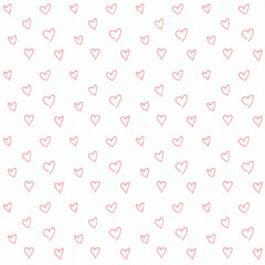 seamless background with hearts, beautiful geometric shaped pattern drawing on abstract background, watercolor canvas art, graphic design texture illustration wallpaper