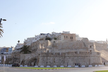 The ancient architecture has beautiful sunlight.