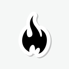 Fire flame sticker Icon