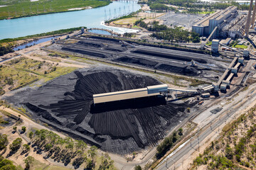 NRG power station coal pile, Gladstone, Queensland