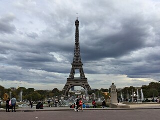 Eiffel Tower in autumn