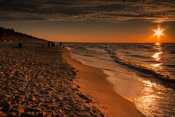 Bałtycki zachód słońca