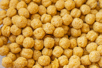 close up of corn flakes