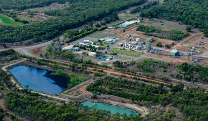 Fototapeta na wymiar Industrial site in Gladstone, Queensland