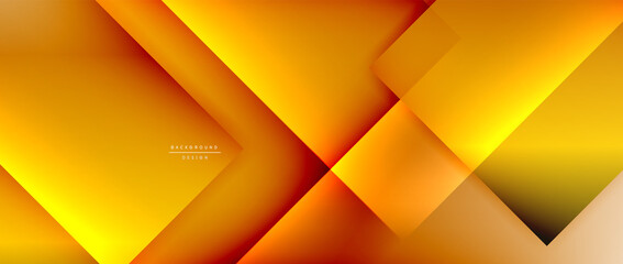 Obraz premium Square shapes composition, fluid gradient geometric abstract background. 3D shadow effects, modern design template
