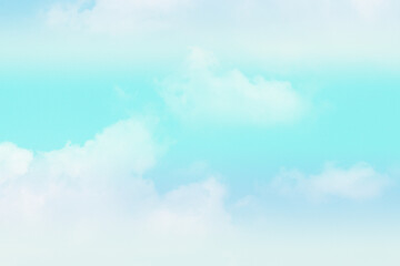 Fototapeta na wymiar Beautiful bright blue sky and white cloud background.