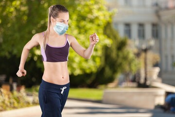 Jogging.