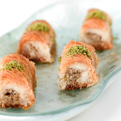 sushi with salmon and avocado