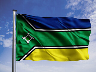 Amapa flag. One of the states of Brazil.
