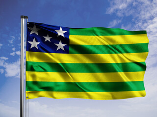 Goias flag. One of the states of Brazil.
