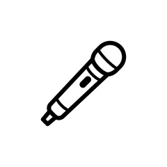 microphone icon logo illustration design