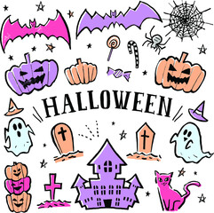 Halloween illustrations and vector material
ハロウィンのイラスト・ベクター素材