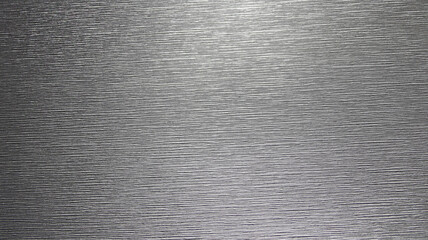 Silver metallic gradient texture background with horizontal stripes