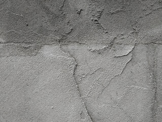 Gray rough fresh concrete surface. Grunge texture background