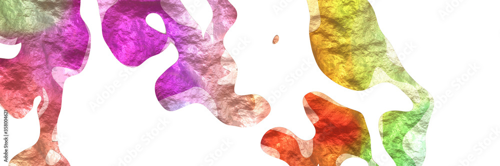 Aufkleber modern shaped abstract figure background element with surface texture and tan, rosy brown and coffee
