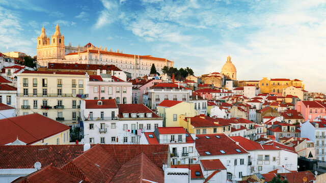 Lisbon skyline, Alafama - Portugal