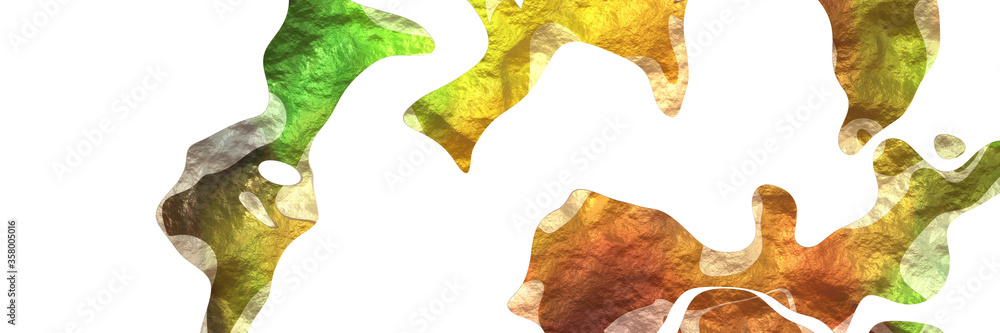 Poster abstract modern shiny background element with surface texture and peru, dark golden rod and pale golden rod colors on white background