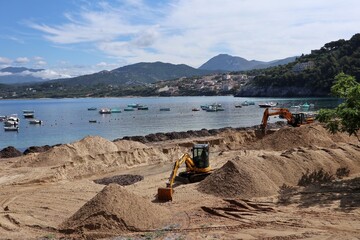 Palinuro - Benne sulla spiaggia del porto