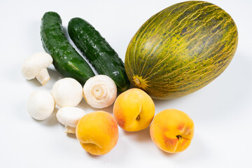 fresh organic vegetables and fruits