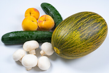 fresh organic vegetables and fruits