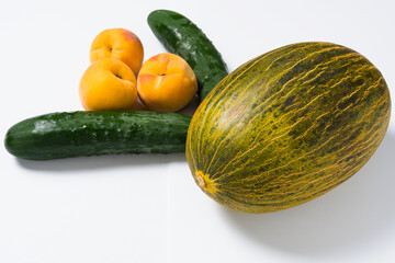 fresh organic vegetables and fruits