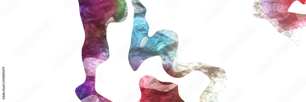 Aufkleber abstract modern shaped figure background element with surface texture and pastel brown, light gray and old mauve colors on white background